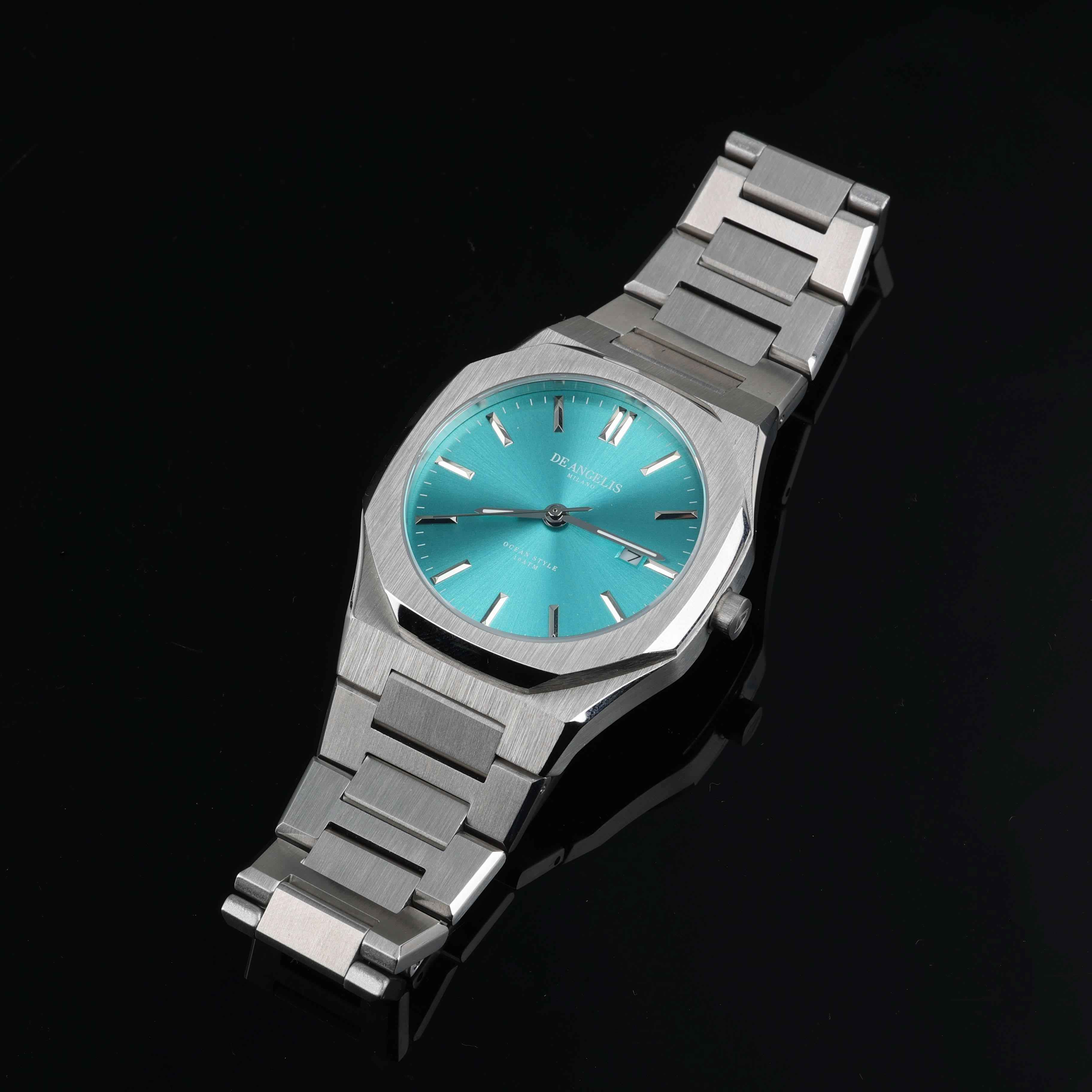 De Angelis Ocean Silver Azzurro Tiffany Sunray - Image 4